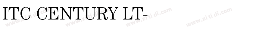 ITC CENTURY LT字体转换 ITC CENTURY LT字体转换